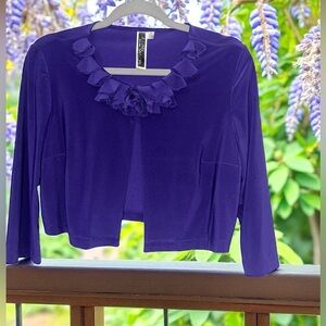 Julian Taylor ruffle shrug, size 6